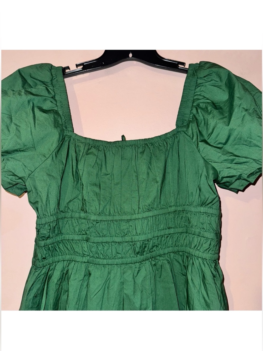 Aritzia Sunday Best Nori Green Martine Poplin Short-sleeve Dress Size XL NWT! - Picture 12 of 13
